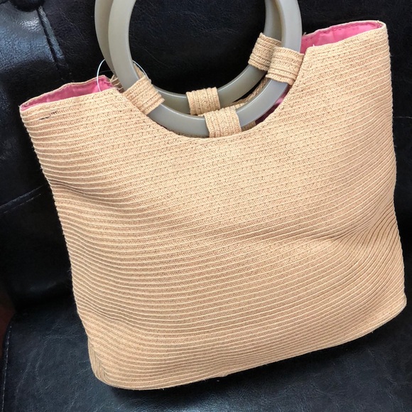🆕 Liz Claiborne Woven Straw Bag - Picture 2 of 8